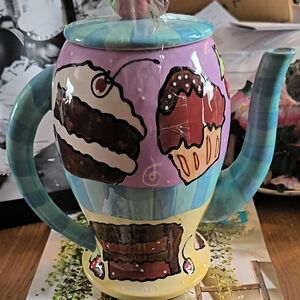 Whimsical Dessert-Themed Ceramic Teapot